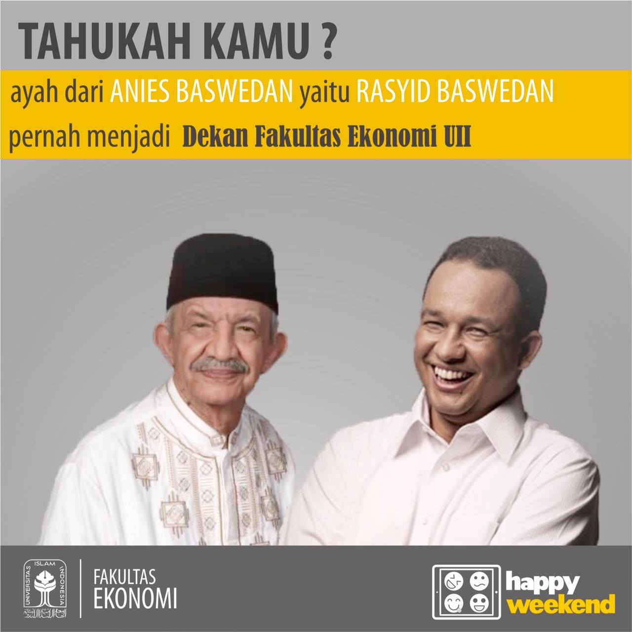 Ayah Anies baswedan dekan UII