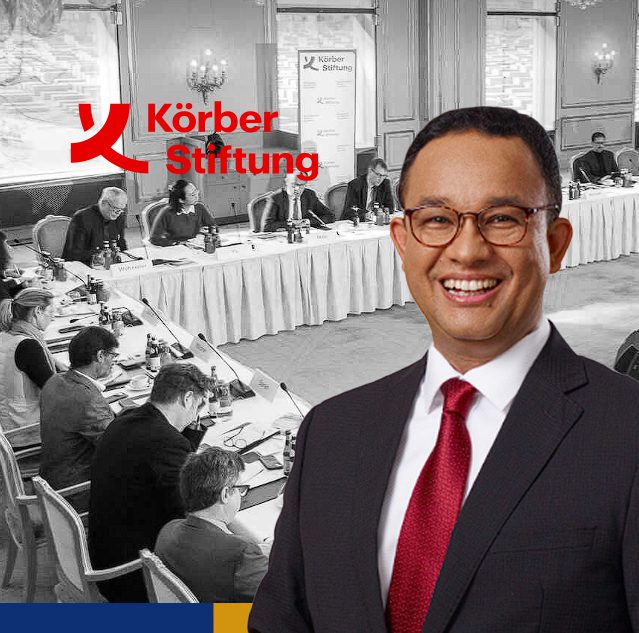 Anies baswedan diundang sebagai pembicara pada pelaksanaan Bergedorf Round Table