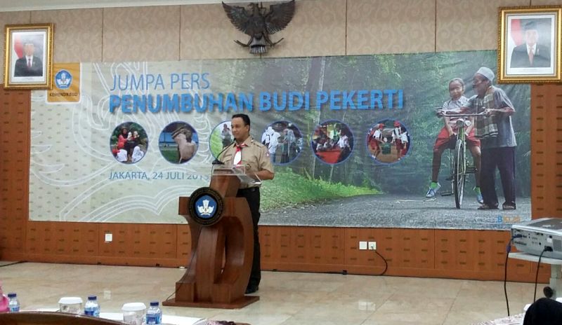 Rekam jejak Anies Baswedan Penumbuhan Budi Pekerti